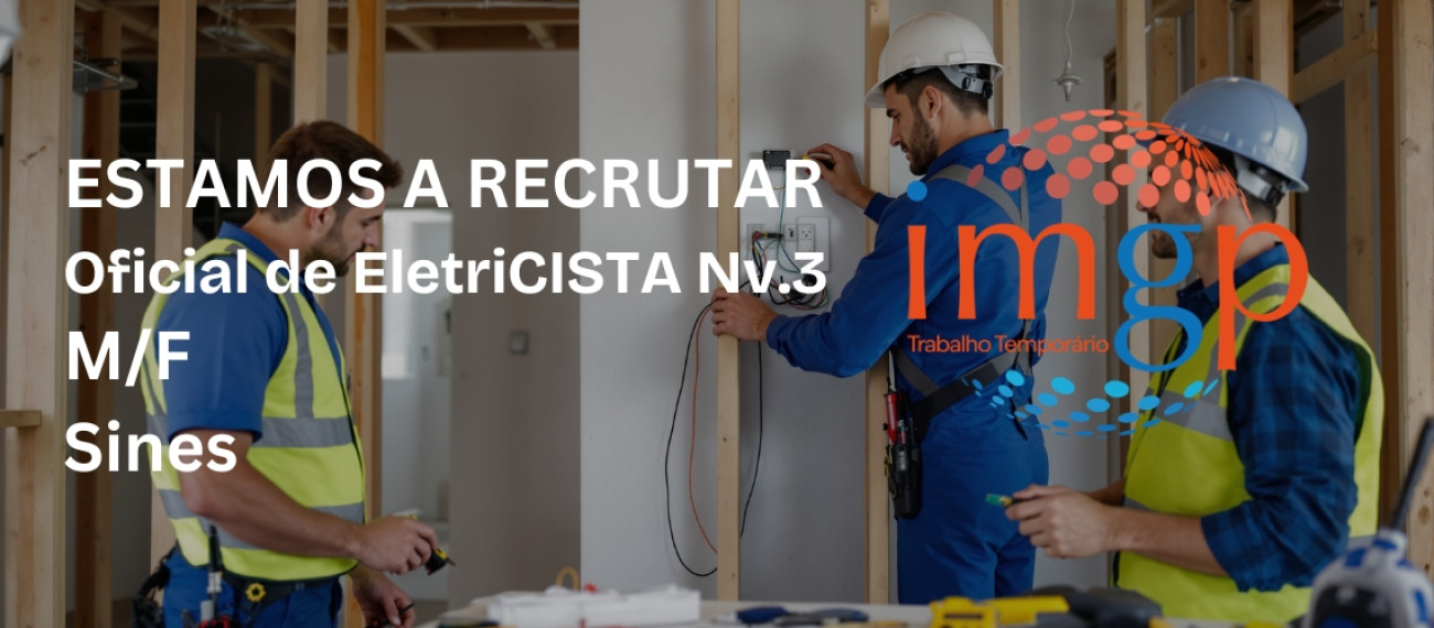 Oficial Eletricista Nível 3 (M/F) — Sines
